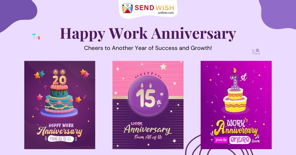 Work anniversary cards